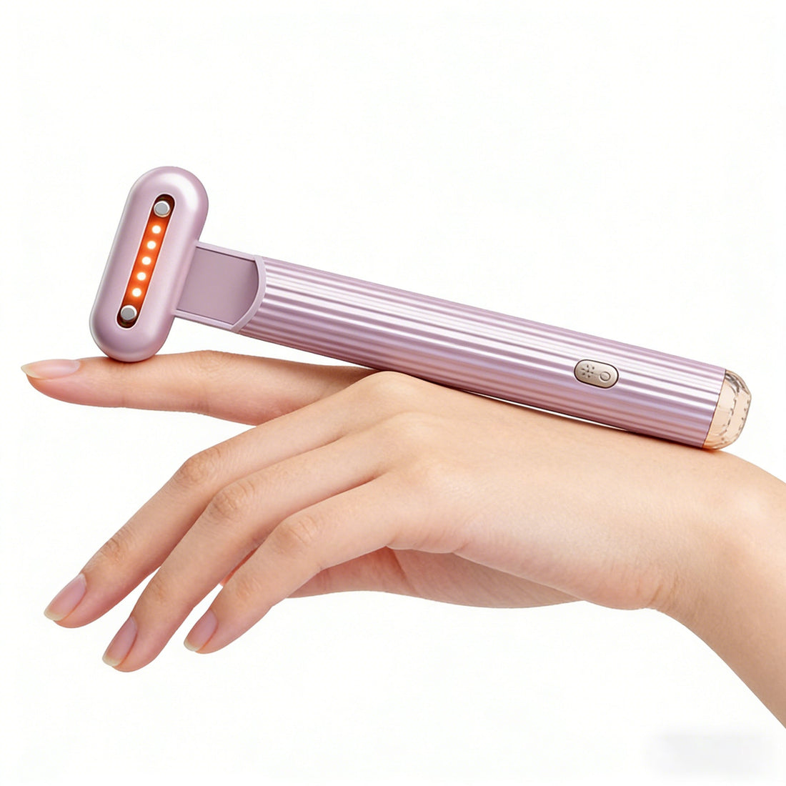 EMS heated eye massager for dark circles and anti-aging under eye treatment