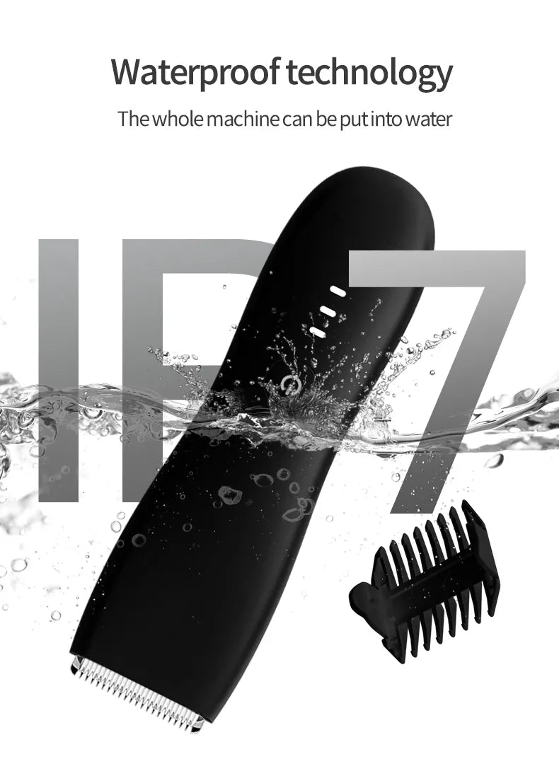 Men's Waterproof Body & Groin Hair Trimmer - Men's pubic hair trimmer - Image 13
