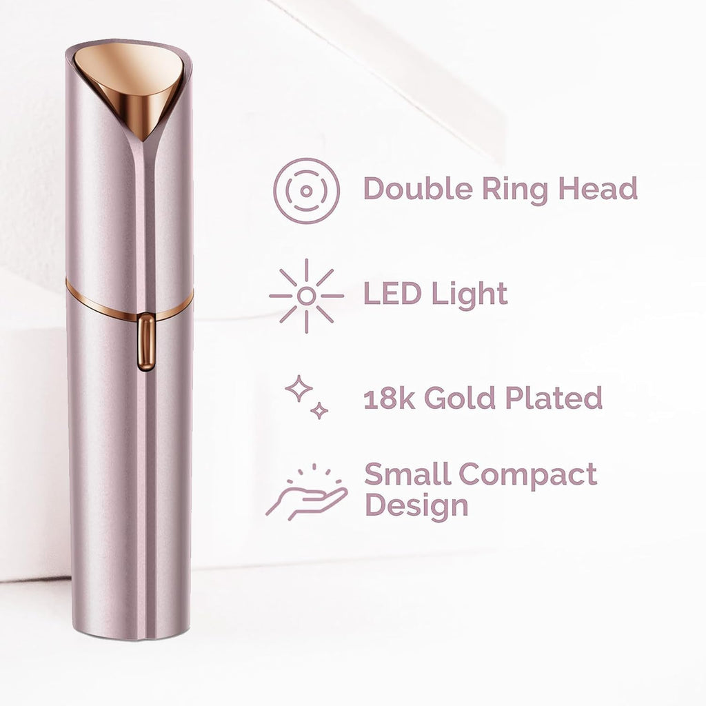 Portable Painless Face Shaver -  images 7 - At home facial hair removal, Battery operated facial hair remover, Electric facial hair remover for women - Product Description Achieve smooth, flawless skin 