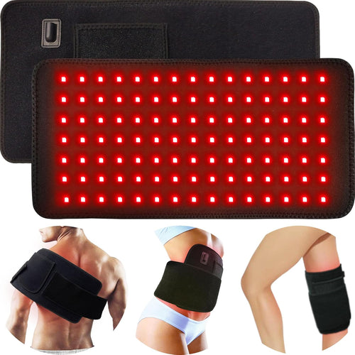 Pro-Grade Infrared Red Light Therapy Pad - 660nm & 850nm NIR for Deep Pain Relief & Muscle Recovery for Back Pain Relief - Deep Tissue Repair