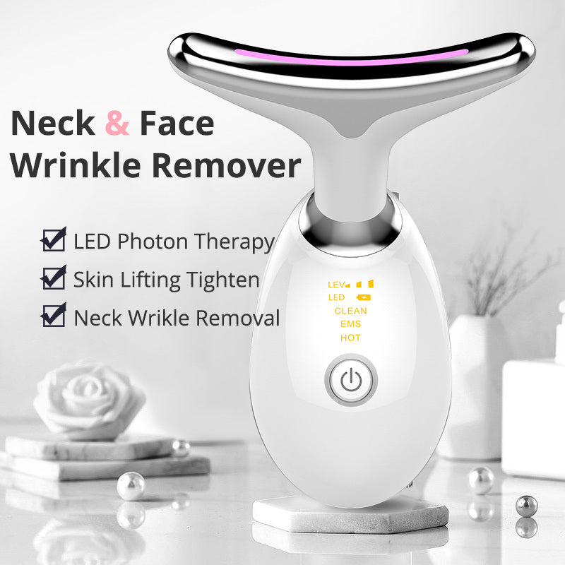 Thermal Neck Lifting And Tighten Massager Electric Microcurrent Wrinkle Remover