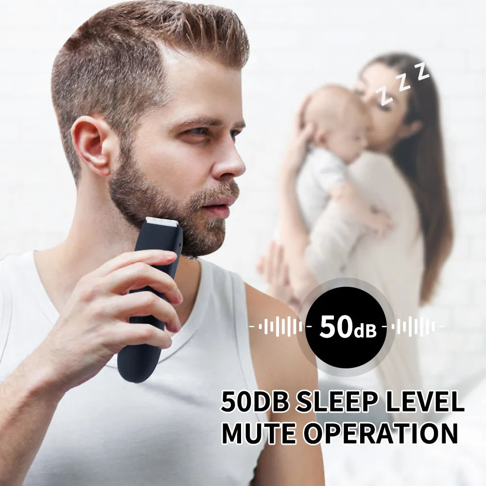 Using Men's Waterproof Body & Groin Hair Trimmer - Men's grooming tool - Men's grooming tool