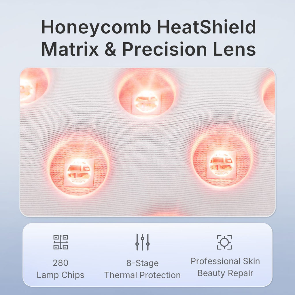 Close-up of Blue light therapy for face - Brightening facial device - Brightening facial device