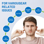 Close-up of ear pain relief - ear pressure balancer - ear pressure balancer