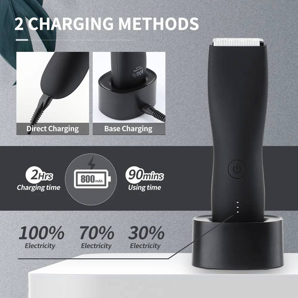 Men's Waterproof Body & Groin Hair Trimmer - Full body hair trimmer - Image 5 - Men's personal care tool