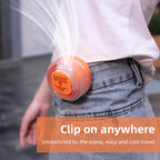 360° Bladeless Clip-on Fan: Hands-Free Cooling for Travel & Sports Kit with 360° Targeted Cooling Why settle for one