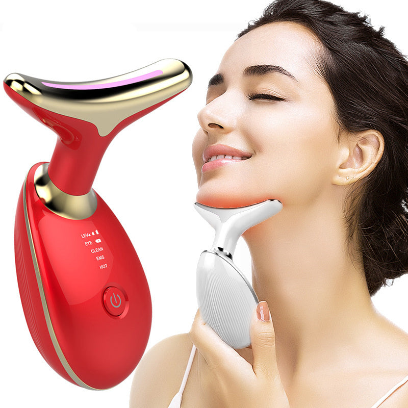 Thermal Neck Lifting And Tighten Massager Electric Microcurrent Wrinkle Remover